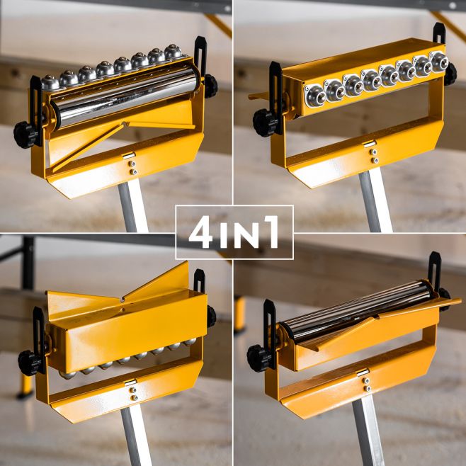 You can use the CRAFTMAKER® Roller X-Stand 4-in-1 wherever you need to handle longer workpieces, such as steel pipes,...